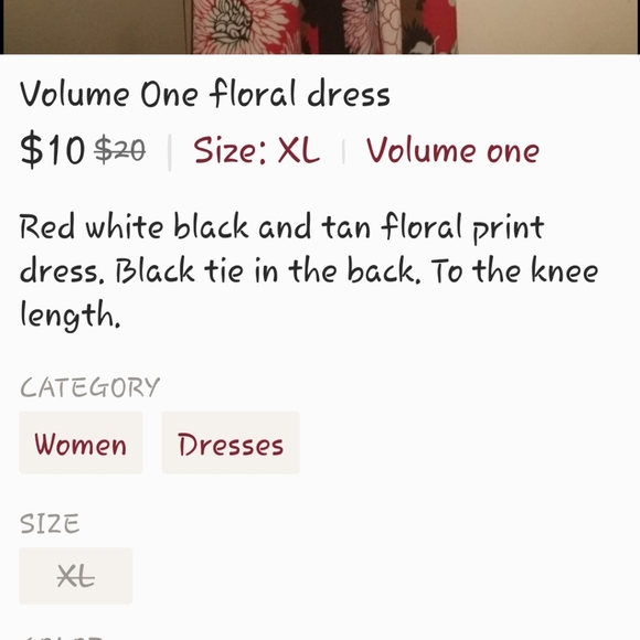 💐 floral midi dress - Picture 3 of 3